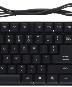 iHome IH-K301 Classic Corded Quiet Touch Slim Full Size USB Desktop Keyboard