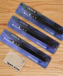 Black Ceramic Tweezers Set - Antistatic,Anticorrosion,Antimagnetic,Highly Heat Resistant up to 3000F(3Pack) 20 81d2uP6tnJL