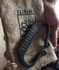 KonvoySG Carbon Steel Fire Striker, English Flint Stone & Char Cloth Traditional Hand Forged Fire Starter, Leather Gift Kit with Emergency Tinder Jute Bag Coyote Brown 16 81d5pMerpfL