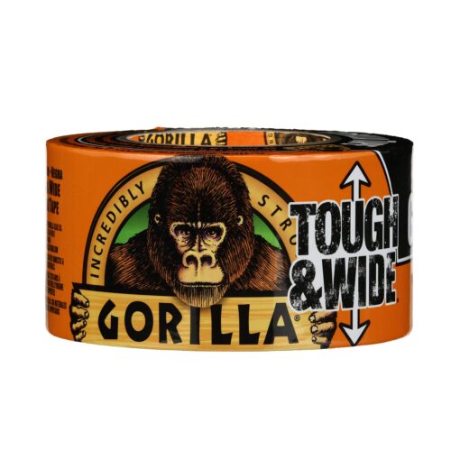 Gorilla 6003001 Tough & Wide Duct Tape, 30yd, Black