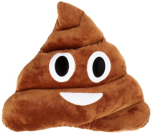 SciencePurchase Pile of Poo Throw Pillow - Poop Face Stuffed Plush