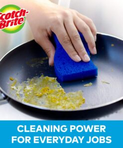 Scotch-Brite Non-Scratch Scrub Sponges, 24 Scrub Sponges, Lasts 50% Longer than the Leading National Value Brand 3 Count (Pack of 8) 12 81d8c4KA6XL