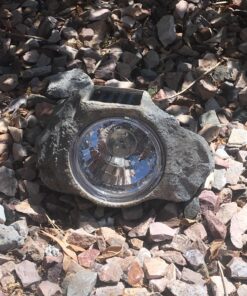Large 7" wide Garden Solar Rock Lights Outdoor 11 81dAJ5d5vcL