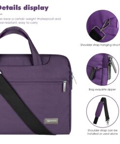 Alternative view of Qishare Laptop Case Laptop Shoulder Bag 11.6-12" Purple