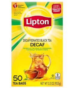 Alternative view of Lipton Decaffeinated Black Tea Bags, Can Support Heart Health, 50 Count (Pack of 12) 50 Count (Pack of 12)