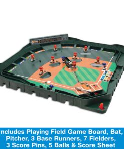 Game Zone Super Stadium Baseball Game - Realistic Tabletop Baseball Game for 2 Players Ages 6+ 11 81dCgKNJjL