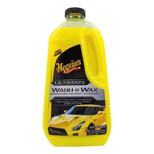 Meguiar's Ultimate Wash and Wax, Car Wash and Car Wax Cleans and Shines in One Step - 48 Oz Container 3.00 Pound (Pack of 1) Ultimate Wash & Wax