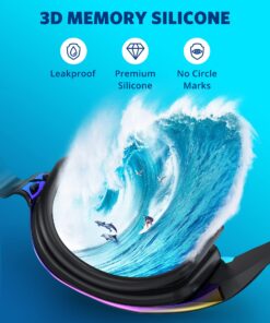 Aegend Swim Goggles, 2 Pack Swimming Goggles No Leaking Adult Men Women Youth Aqua & Bright Rose 24 81dHX oeRL