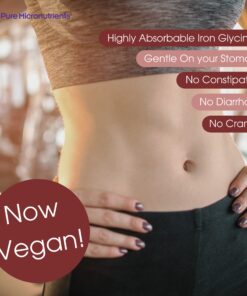 Iron Supplement for Women & Men, Natural Ferrous Chelate, Bisglycinate 25mg + Vitamin C, B6, B12, Folic Acid - Iron Pills for Anemia, Iron Deficiency & Energy Support - 120 Count 1 21 81dHizHVIRL 1