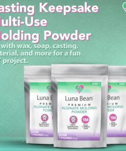 Alginate Molding Powder for Hand Casting Kit & Multi-Use Projects - 3 lb Casting Plaster Material - Family Keepsakes- Create-a-Mold by Luna Bean Alginate 21 81dI1tiLZgL