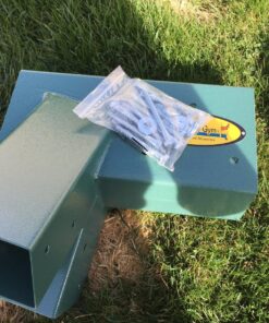 Eastern Jungle Gym Easy 1-2-3 A-Frame 2 Brackets for Swing Set with All Mounting Hardware, Green 2 A-Frame Swing Set Brackets 36 81dI7s3HnmL