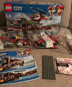 LEGO City Heavy Cargo Transport 60183 Toy Truck Building Kit with Trailer, Toy Helicopter and Construction Minifigures for Creative Play (310 Pieces) (Discontinued by Manufacturer) 36 81dJ8viDcTL