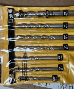 DEWALT Masonry Drill Bit Set, Percussion, Concrete & Block, 7-Piece (DW5207) 32 81dKAyHR5vL 2