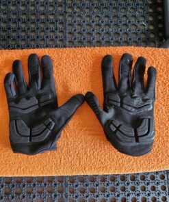 FIRELION Bike Gloves for Men/Women Cycling,Cycling Gloves for Outdoor MTB DH Road Racing,Full Finger Half Finger Padded Bicycle Protective Gloves,Non-Slip Shock-Absorbing Touchscreen Riding Gloves Large Full Black 22 81dKInOshuL