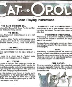 Late for the Sky CAT-opoly Board Game White, Large 35 81dKm5Z7L7L