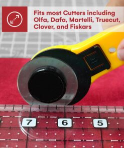 Precision Quilting Tools 60mm Crochet Edge Skip Blades (Pack of 5) Compatible with Cutter! Perfect Wide Skip Blade for Crochet Edge Projects, Fleece, and Scrapbooking! Normal Skip Blade 9 81dL g0XmgL