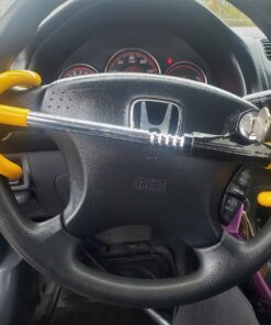 Winner International The Club 3000 Twin Hooks Steering Wheel Lock, Yellow 31 81dLL pAK L