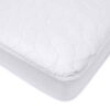 American Baby Company Waterproof Fitted Crib and Toddler Mattress Protector, Quilted and Noiseless Crib & Toddler Mattress Pad Cover, White, 52"x28"x9" Crib 1 Count