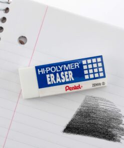 Pentel® Hi-Polymer Erasers, White, Pack Of 4 4 Count (Pack of 1) Large Block Eraser 22 81dRKjMPP9L