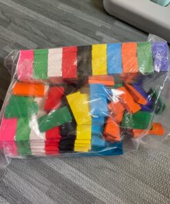 BlueSnail 10 Colors Authentic Standard Basswood Wooden Domino Blocks Set, Kids Educational Racing Toy Tile Games(240 pcs) 20 81dSeVzULIL