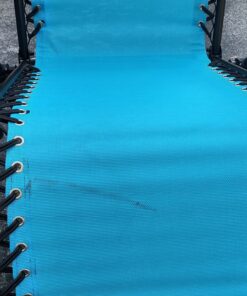 Best Choice Products Set of 2 Adjustable Steel Mesh Zero Gravity Lounge Chair Recliners w/Pillows and Cup Holder Trays, Light Blue 35 81dT QGqTpL