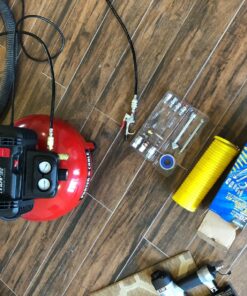 WYNNsky Air Compressor Kit, 1/4 Inch NPT Air Tool Kit with 1/4 Inch x 25Ft Coil Nylon Hose/Tire Gauge - 20 Pieces 35 81dTvZUSSL