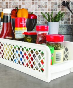 BASKET DRAWERS 15" Versatile 2 Tier Portable Sliding 6 81dU8rh4V L