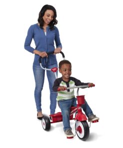 4-in-1 Stroll 'N Trike, Red Toddler Tricycle for Ages 1 Year -5 Years, 19.88" x 35.04" x 40.75" Classic 39 81dUIpUSQBL