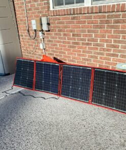 DOKIO 160W 18V Portable Solar Panel Kit (ONLY 9lb) Folding Solar Charger with 2 USB Outputs for 12v Batteries/Power Station AGM LiFePo4 RV Camping Trailer Car Marine…… 44 81dVAZMnxiL