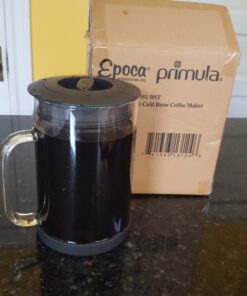 Primula Pace Cold Brew Iced Coffee Maker with Durable Glass Pitcher and Airtight Lid, Dishwasher Safe, Perfect 6 Cup Size, 1.6 Qt, Black 29 81dVPDgv3lL