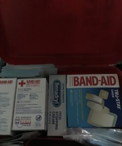 Johnson & Johnson All-Purpose Portable Compact First Aid Kit for Minor Cuts, Scrapes, Sprains & Burns, Ideal for Home, Car, Travel and Outdoor Emergencies, 140 Pieces Original Version 140 Piece Set 43 81dWDuJXySL