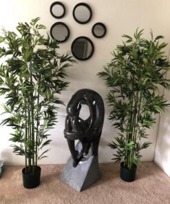 Nearly Natural 5294 Bamboo Silk Tree, 6-Feet, Green, Artificial, Silk 17 81dWiHaaVL