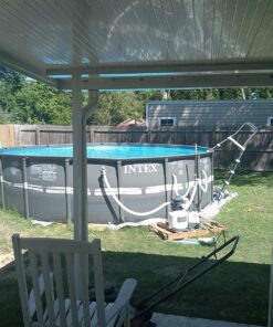 Intex 18ft X 52in Ultra Frame Pool Set with Sand Filter Pump, Ladder, Ground Cloth & Pool Cover 35 81dWnU3mdbL