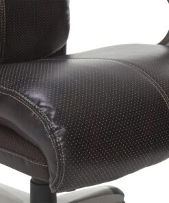 Serta Big and Tall Executive Office Chair with AIR Technology and Ergonomically Layered Body Pillows, Supports up to 350 Pounds, Bonded Leather, Roasted Chestnut 17 81dXLwPlXhL