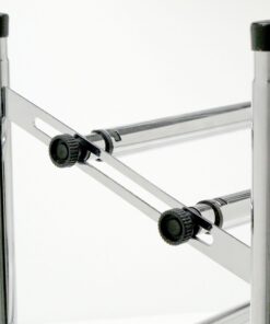 Household Essentials 2101 Expandable Two-Tier Shoe Rack | Adjustable Rods for Different Sizes | Chrome 11 81dXwPYr48L