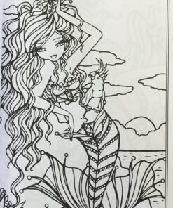 Sweet & Simple Whimsy Girls: Mermaids and More to Color 65 81dYU9JLLL