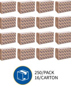 Genuine Joe GJO21020 1-Ply Single-foCSLD Paper Towel, 10-1/4" Length x 9.10" Width, Natural (Case of 16 Packs, 250 sheets per Pack) 13 81dZO1uwifL