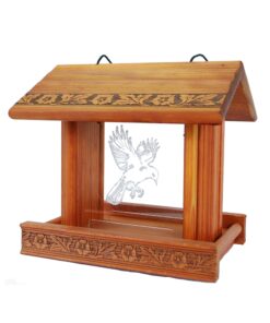 Mountain View Small Bird Feeder with Etching