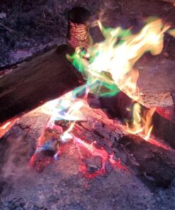 Mystical Fire Flame Colorant Vibrant Long-Lasting Pulsating Flame Color Changer for Indoor or Outdoor Use 0.882 oz Packets 24- Count Box by Mystical Fire 32 81daC0rUalL