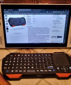 Fosmon Mini Bluetooth Keyboard (QWERTY Keypad), Wireless Portable with Touchpad, Compatible with Apple TV, Amazon Fire Stick, PS4, PS4 Pro, PS5, HTPC/IPTV, VR Glasses, Smartphones 34 81dbTwffrIL