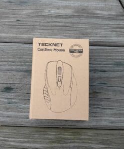 TECKNET Bluetooth Mouse, Wireless Mouse with 6 Buttons, 5 Adjustable DPI Levels, 24 Month Battery Life, Ergonomic Computer Mouse for Laptop, Computer, Mac, PC, Windows, Chromebook, Notebook Grey 74 81dbnebwvrL