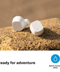 Sennheiser Consumer Audio CX True Wireless Earbuds - Bluetooth In-Ear Headphones for Music and Calls with Passive Noise Cancellation, Touch Controls, Bass Boost, IPX4 and 27-hour Battery Life, White Small True wireless earphone 15 81dc98GElDS