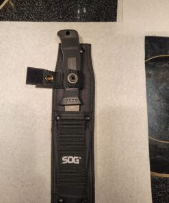 SOG Fixed Blade Knives with Sheath - SEAL Pup Tactical Knife, Survival Knife and Hunting Knife w/ 4.75 Inch Blade and Knife Sheath SEAL Pup - Nylon Sheath 57 81dcETlG5jL