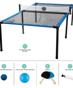 Alternative view of Franklin Sports Spyder Pong Tennis - Table Tennis, Volleyball and 4-Square Outdoor Game - Indoor or Outdoor Game for Kids Plastic Frame