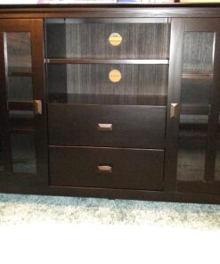 SIMPLIHOME Artisan SOLID WOOD 53 Inch Wide Transitional TV Media Stand in Black for TVs up to 60 Inches, For the Living Room and Entertainment Center Tall TV Media Stand 58 81deAromDrL