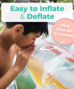 Greenco Giant Inflatable Pool Float, Inflatable Pool Floats, Inflatable Raft for Summer, Giant Pool Lounger, Pool Accessories, Lake Floats & Pool Toys, Summer Fun for Pool, Lake, Beach Party Wheel 20 81dekDbpZwL