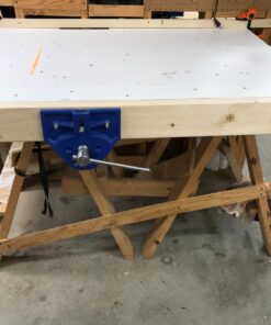 Yost Vises M9WW Rapid Action Woodworking Vise | Quick Release Lever for Quick Adjustments | 9 Inch Jaw Width | Made with Heavy-Duty Cast Iron | Blue Yost M9WW 98 81dfMw5 AQL