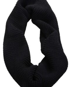 Alternative view of NEOSAN Womens Thick Ribbed Knit Winter Infinity Circle Loop Scarf Black