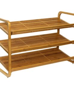 Oceanstar 3-Tier Bamboo Shoe Rack, Brown 9 81djk HY51L