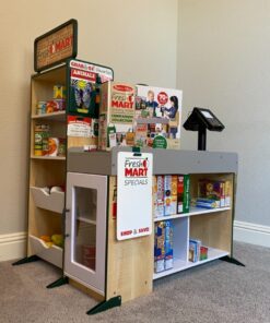 Melissa & Doug Freestanding Wooden Fresh Mart Grocery Store - Supermarket Pretend Play, Kids Play Store, Toy Food Stand For Toddlers And Kids Ages 3+ - FSC-Certified Materials 50 81dkbGsUsoL